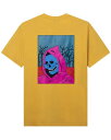 yPOINT2{zyTIRED^CA[hz CREEPY SKULL SS TEE iby parra oCpj(BLACK,MUSTARD)(ThtXTVc/CUT AND SEWN/Jbg\[/PARRA//2022S)