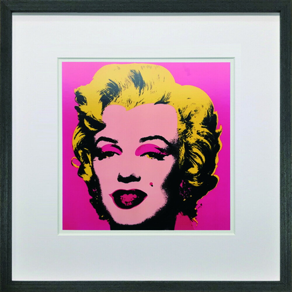 アンディ ウォーホール インテリアアート Andy Warhol POP ART Marilyn Monroe 1967 black 美工社 IAW-62102 壁掛け 額付き インテリア