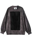 ★【POINT2倍】【SHAREEFシャリーフ】 STRIPE VELOR SWITCHING P/O （23715064）(3色）(スウェット/TOPS/23AW)