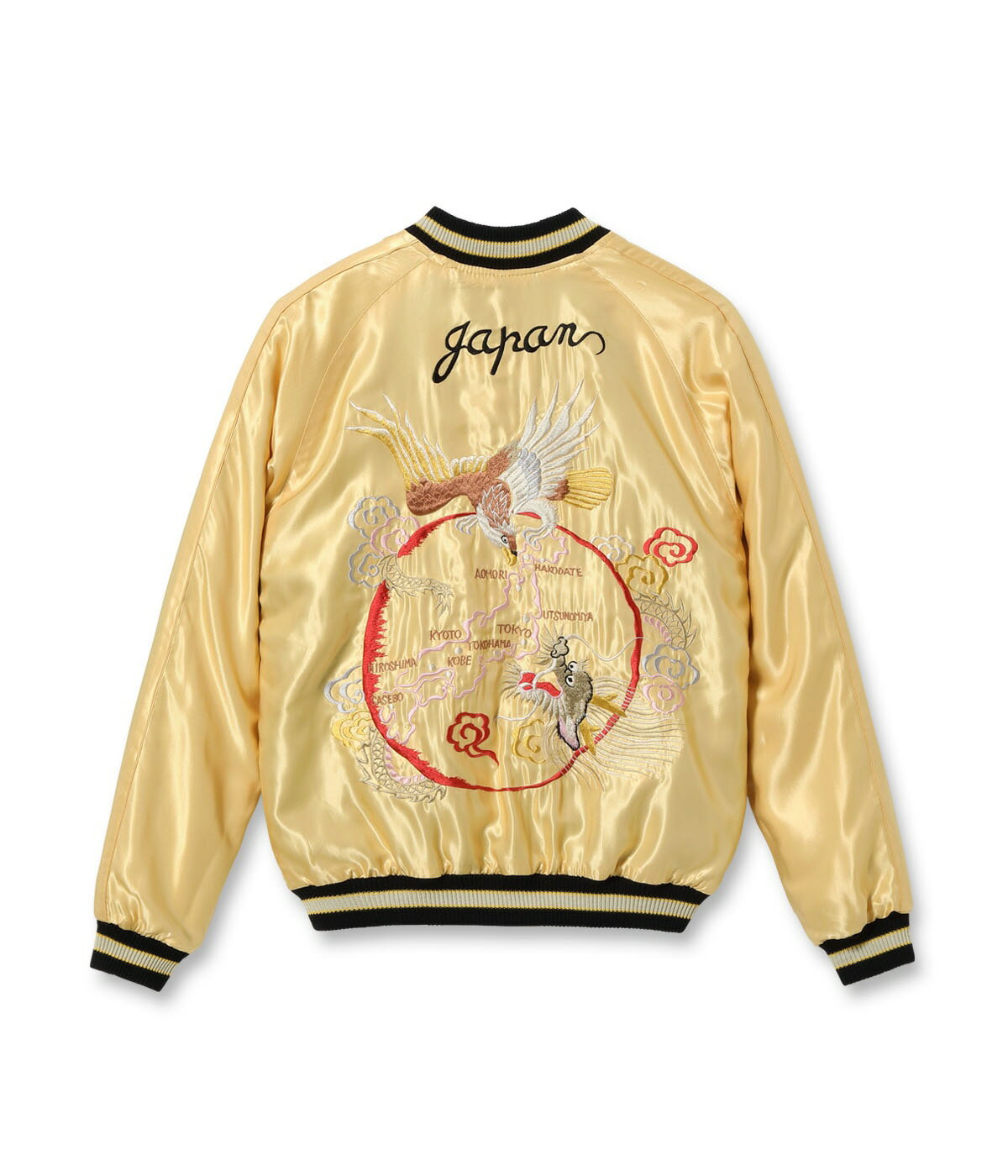 楽天UNIT【POINT3倍】【TAILOR TOYO テーラー東洋】Early 1950s Style Acetate Souvenir Jacket “ROARING TIGER” × JAPAN MAP