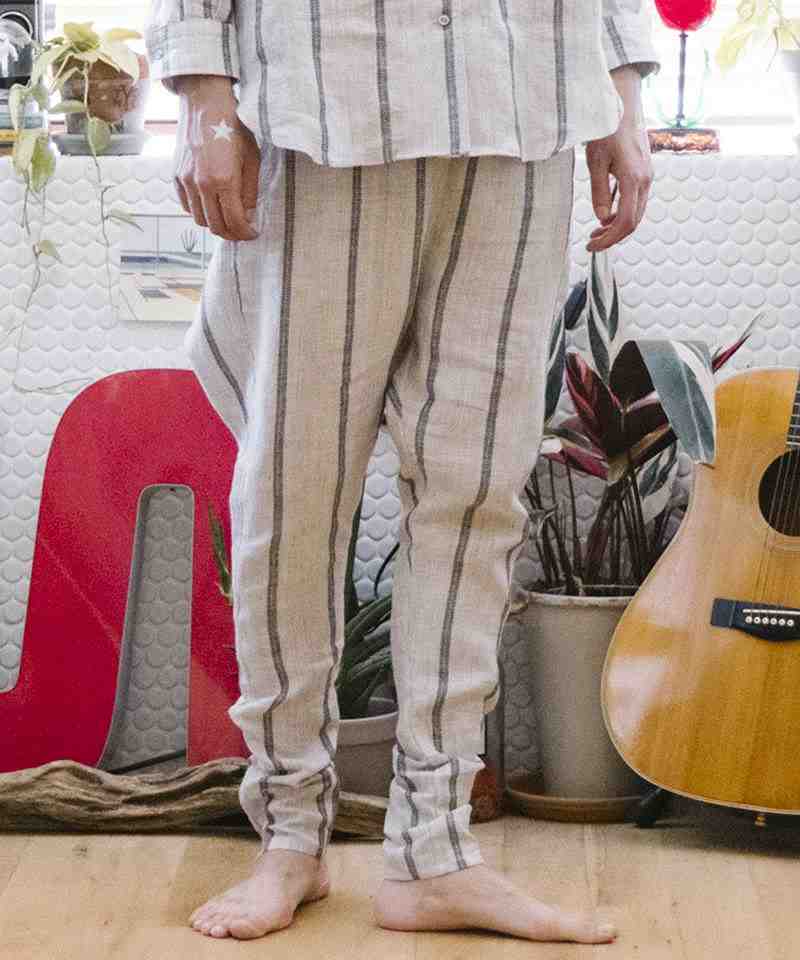 POINT2ܡۡSTOFȥաFolklore stripe sarouel pants 륨ѥ(SF23SS-09)(2