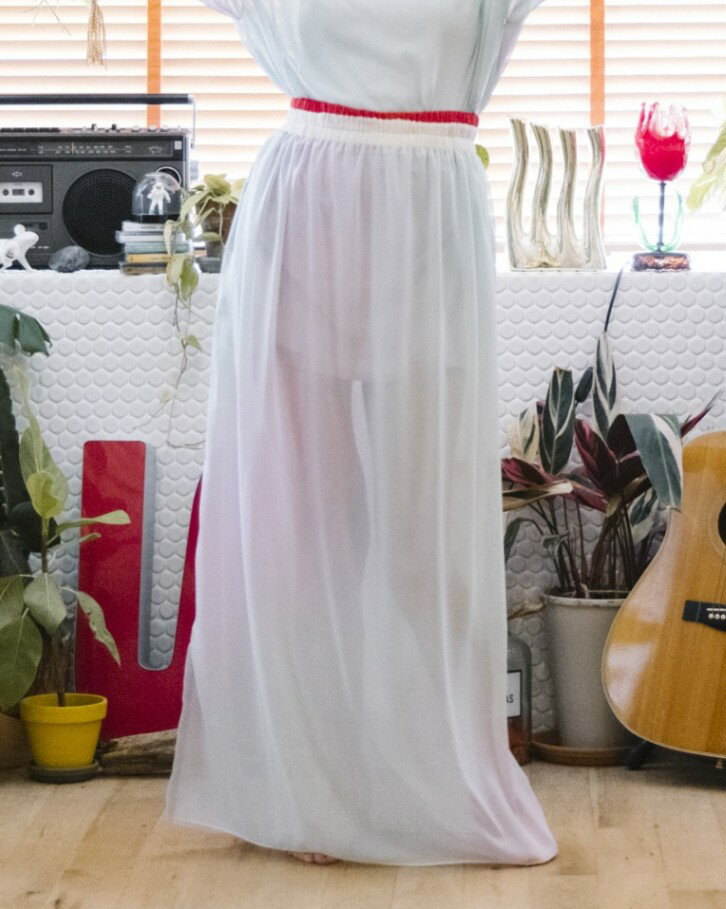 ★【POINT2倍】【STOFストフ】Fog dyed long skirt ドレススカート(SF23SS-20)(2色）