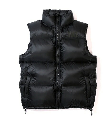 ■【POINT3倍】【TMTティーエムティー】NYLON DOWN VEST／ BLACK(2色) Mサイズ～Lサイズ (OUTER/アウター/23AW)(2色)(ブラック/23AW) 2