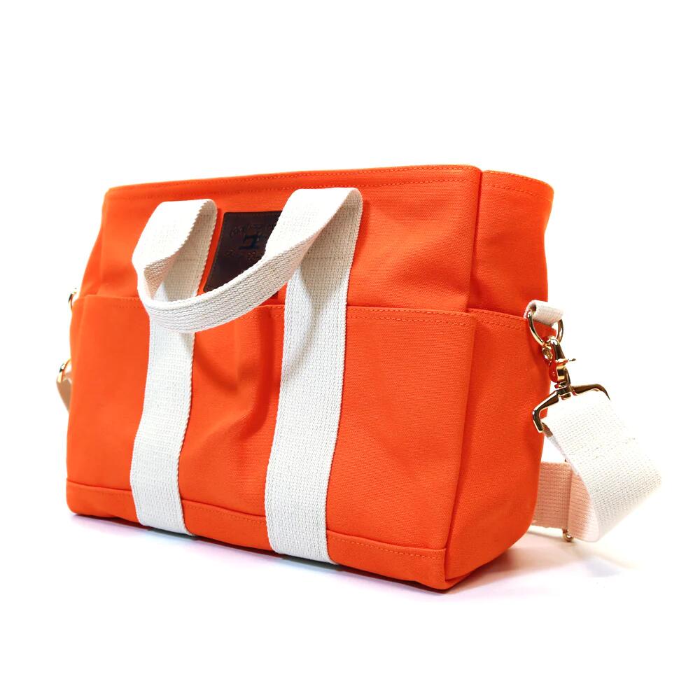 楽天UNIT【POINT2倍】【TMTティーエムティー】【バック】CANVAS VEGIE BAG （MIDIUM） / ORANGE　（バッグ/BAG/UNISEX/2023SS）