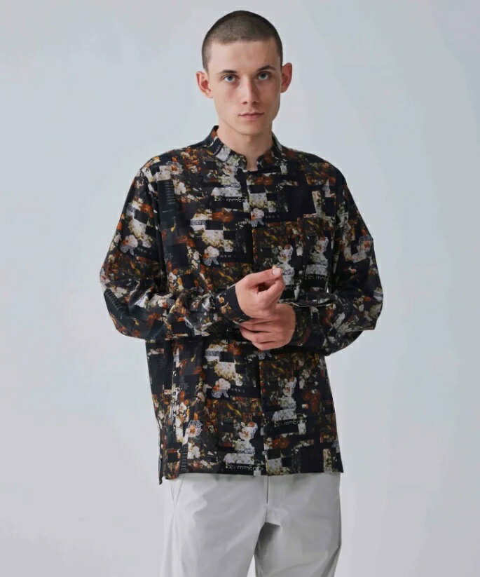 yPOINT2{zyIroquoisCRCzINDUSTRIAL FLOWER MAO COLLAR SH (376105)(2Fj(ANORAK/AmbN/AE^[/gbvX/2024SS)