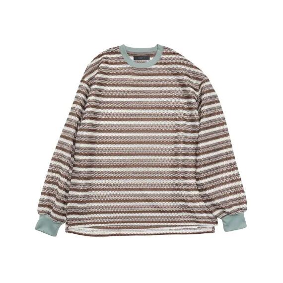 Rakuten - 【POINT2倍】【quolt クオルト】AIRLY-BORDER KNIT(2色)(ニット/トップス/tops/24ss)