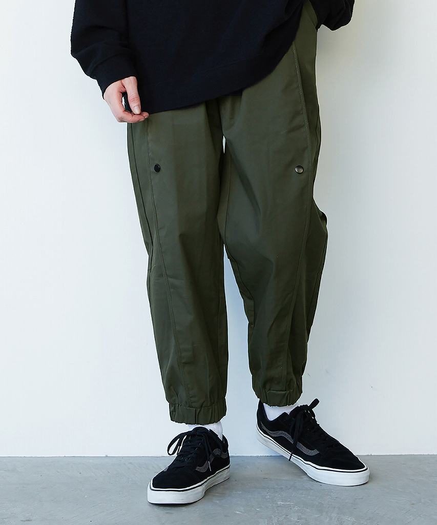 ■■【POINT2倍】【rehacerレアセル】 Dot Tuck Joint Pants (01220500036) (3色)(PANTS/パンツ/rehacer/UNISEX)