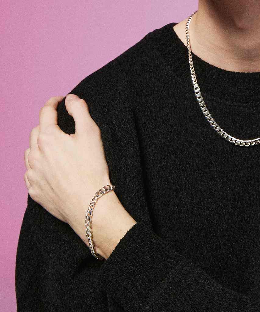 楽天UNIT★【POINT2倍】【rehacerレアセル】 Rose Asymmetry Chain Bracelet（ 01221000006）（2色）　（アクセサリー/ACCESSORY/UNISEX/2023SS）