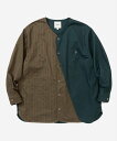 【POINT2倍】【rehacerレアセル】 Asymmetry Tone Shirt Jacket(01230200001)(2色) (アウター/ジャケット/UNISEX/2023AW)