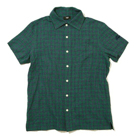 yPOINT2{zyTMTeB[GeB[z SHEARING CHECK SHORT SLEEVE SHIRTS(3F)iTSHS23SP04j(Vc/TOPS/MENS/2023SM)