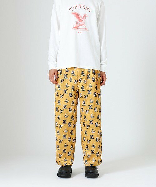 楽天UNIT【新春SALE!!】【DIET BUTCHER ダイエットブッチャー】Tartary pattern pajama pants（3色）（DB82283003）（レザーパンツ/エコレザー/パンツ/ジャケット/アウター/OUTER/23AW）