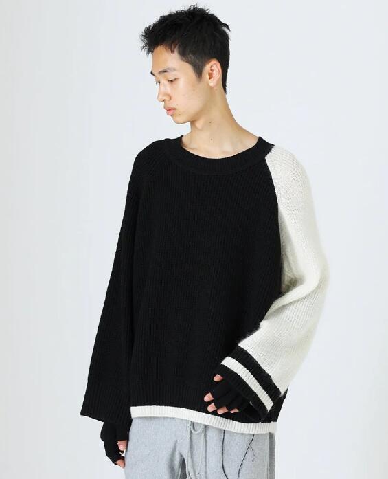 楽天UNIT【新春SALE!!】【DIET BUTCHER ダイエットブッチャー】DIET BUTCHER Over sleeve knit pullover（2色）（ニット/プルオーバー/アウター/OUTER/23AW）