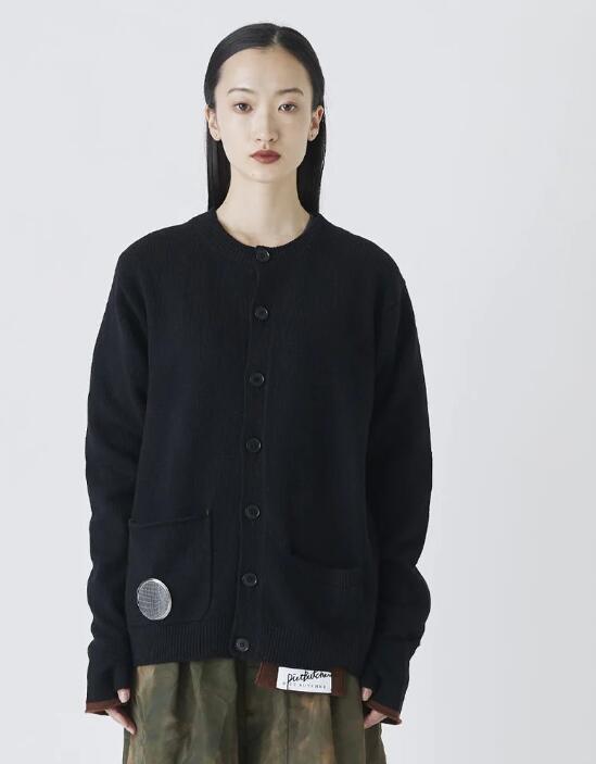 楽天UNIT【新春SALE!!】【DIET BUTCHER ダイエットブッチャー】Round neck knit cardigan（2色）（ニット/カーディガン/アウター/OUTER/23AW）