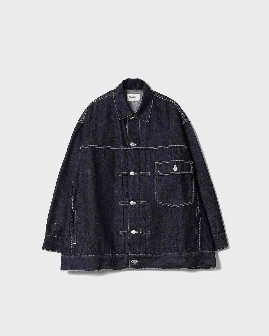 楽天UNIT【予約 6月末入荷分】【POINT2倍】【beautiful people / ビューティフルピープル】selvedge denim big blouson（ブルゾン、デニムジャケット、24AW）