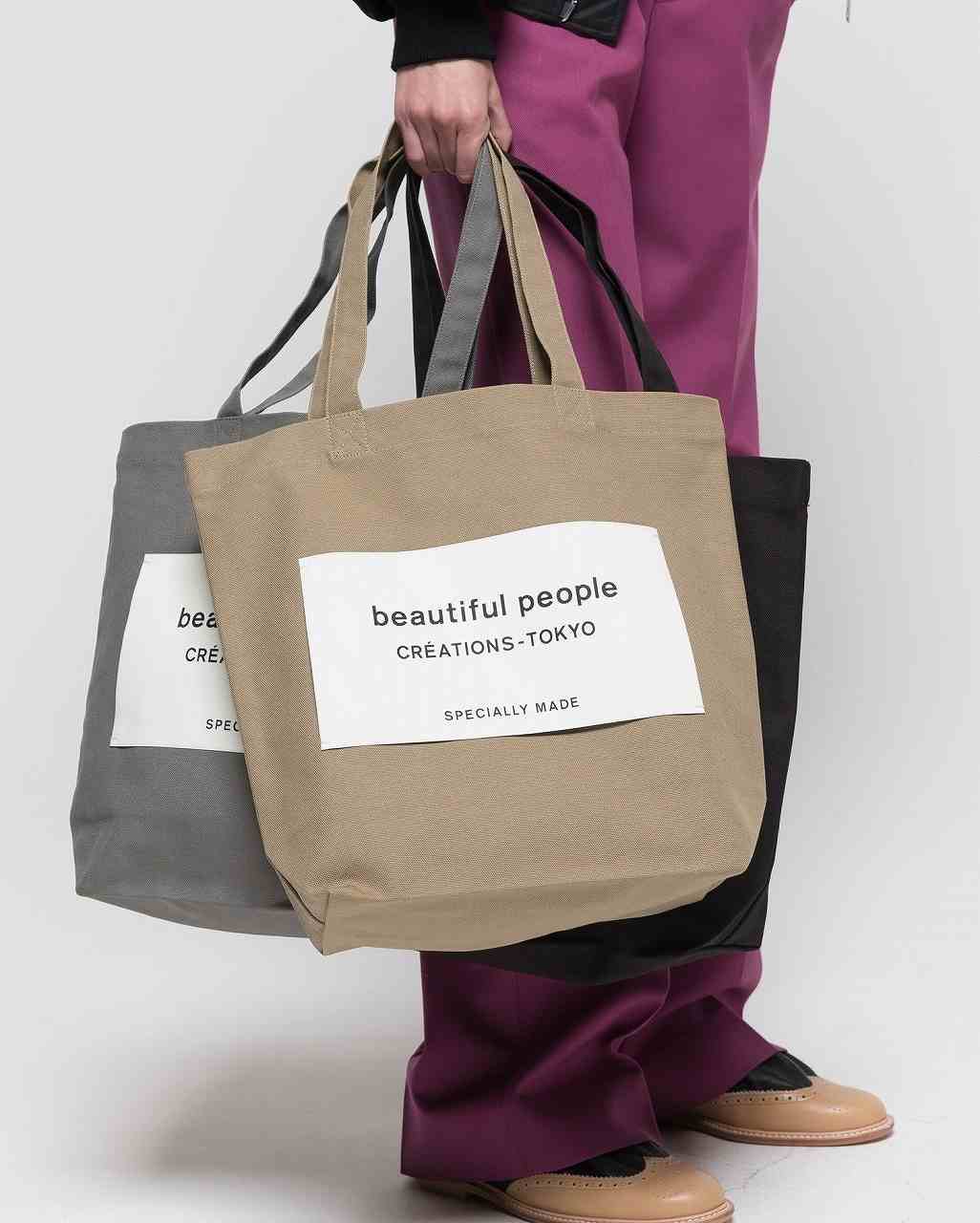 Rakuten - 【楽天スーパーSALE】【即納】【POINT2倍】【beautiful people / ビューティフルピープル】SDGs name tag tote bag/7345511901（トートバック）（3種）
