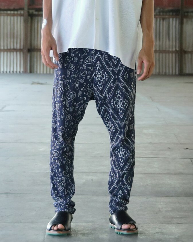 乐天商城 - 【POINT2倍】【STOFストフ】 （SF25SS-18） Bandana JQ Relax pants(2色）(lady's/レディース/UNISEX/ユニセックス/25SS)