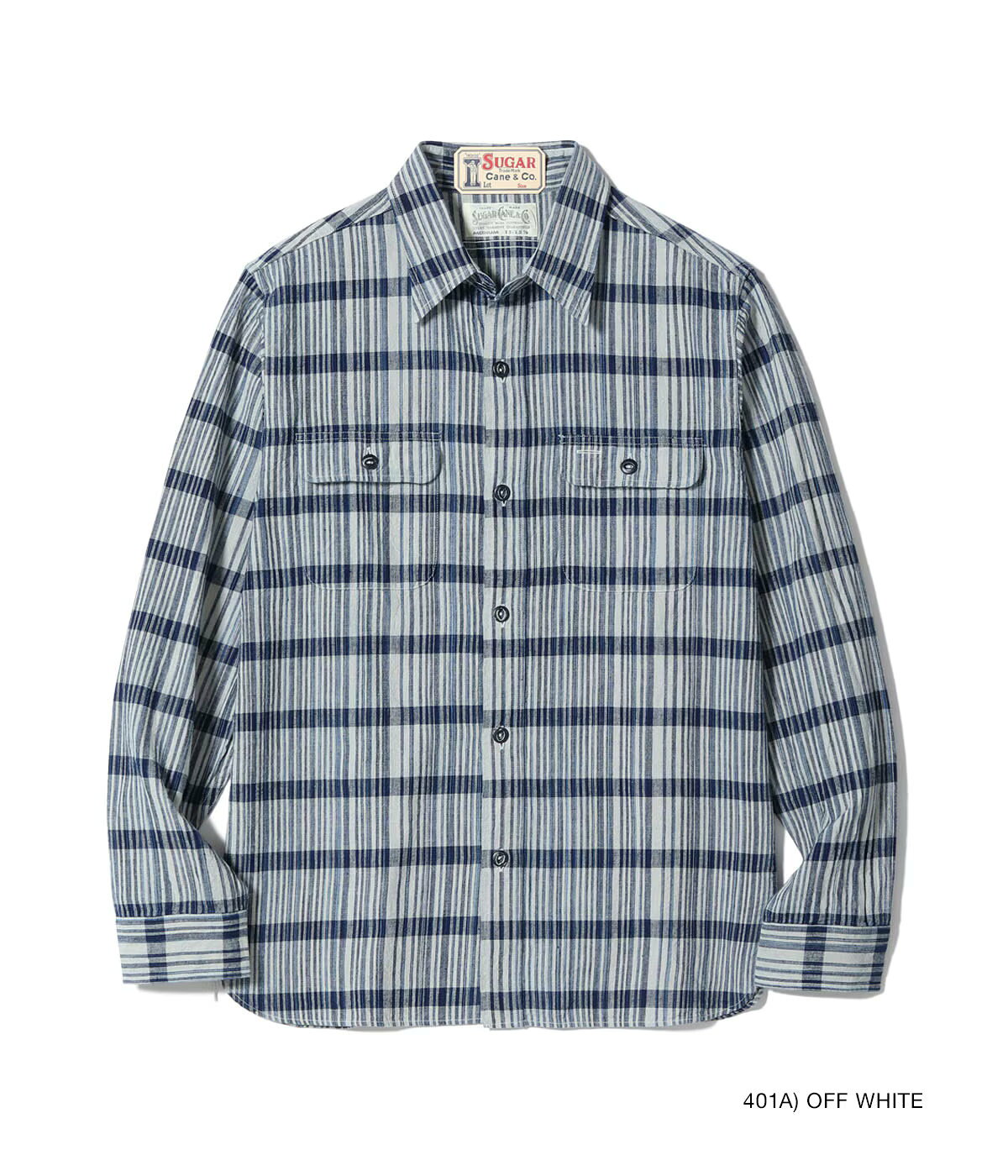 Rakuten - 【POINT3倍】【SUGAR CANE /シュガーケーン】SC29591FICTION ROMANCE 5oz. INDIGO CHECK WORK SHIRT (アウター/ジャケット/MENS/VINTAGE/レプリカ/ビンテージ/LEVIS/リーバイス)