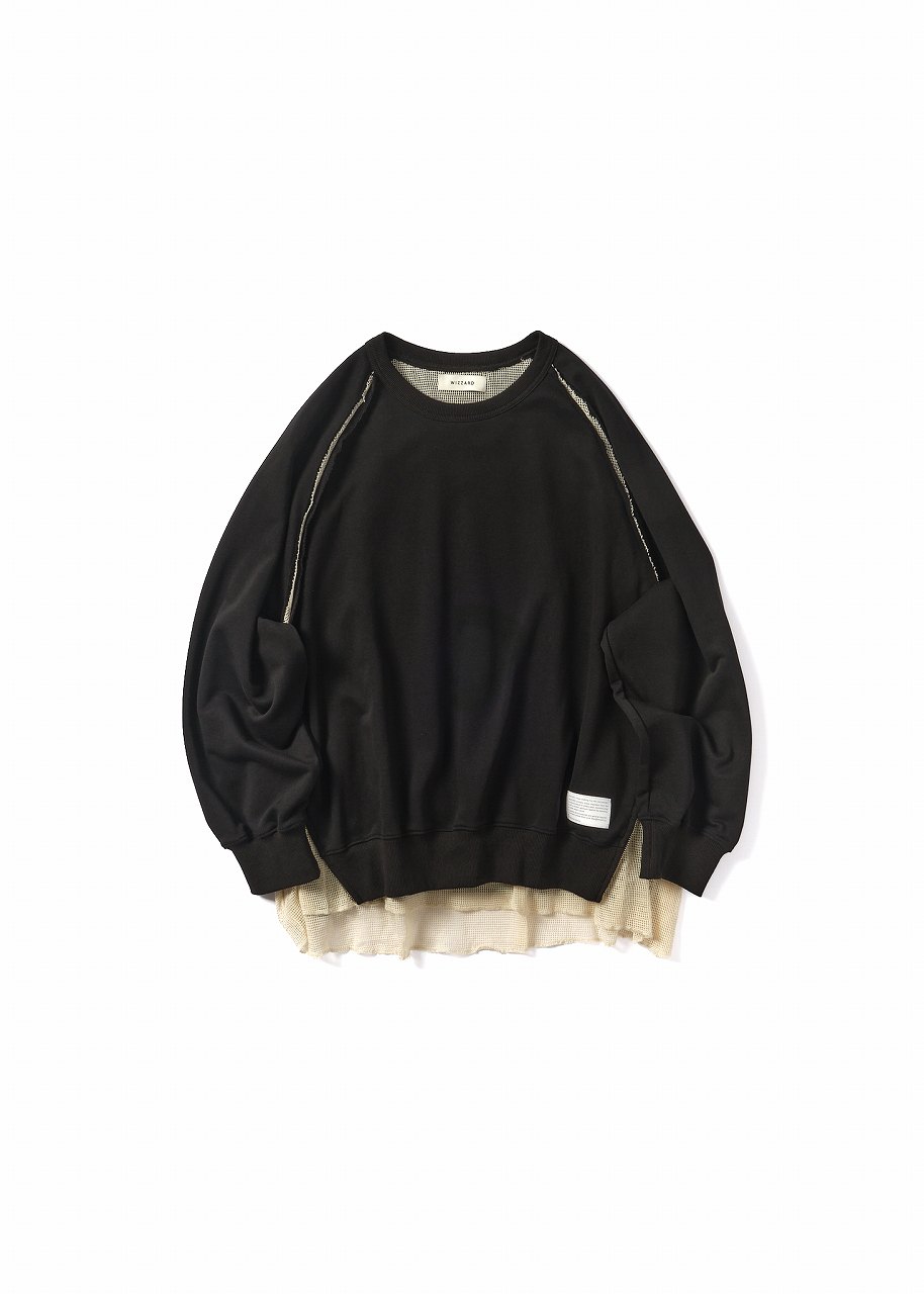 【POINT2倍】【WIZZARDウィザード】LAYERED ZIP SWEAT(スウェット/トップス/25SS)