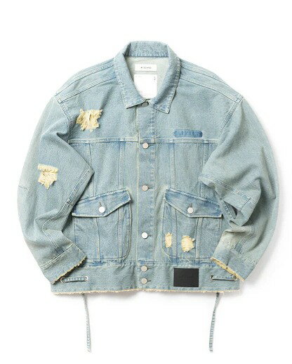 乐天商城 - 【POINT2倍】【WIZZARDウィザード】DENIM JACKET [DAMAGE](ジャケット/アウター)
