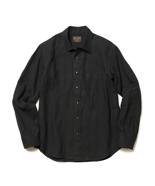 【POINT2倍】【MR.OLIVEミスターオリーブ】FRENCH LINEN WASHABLE / REGULAR COLLAR SHIRT(トップス/TOPPS/シャツ)m251109