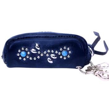 (TMT)STUDS LEATHER KEY CASE ネイビー