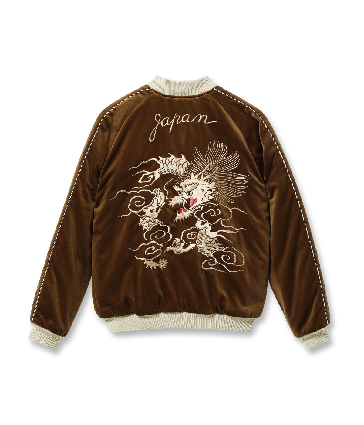 乐天商城 - 【TAILOR TOYO テーラー東洋】Mid 1950s Style Velveteen Souvenir Jacket “WHITE DRAGON” × “BLACK EAGLE”（TT15792-138）（スカジャン、スーベニアジャケット、アウター）