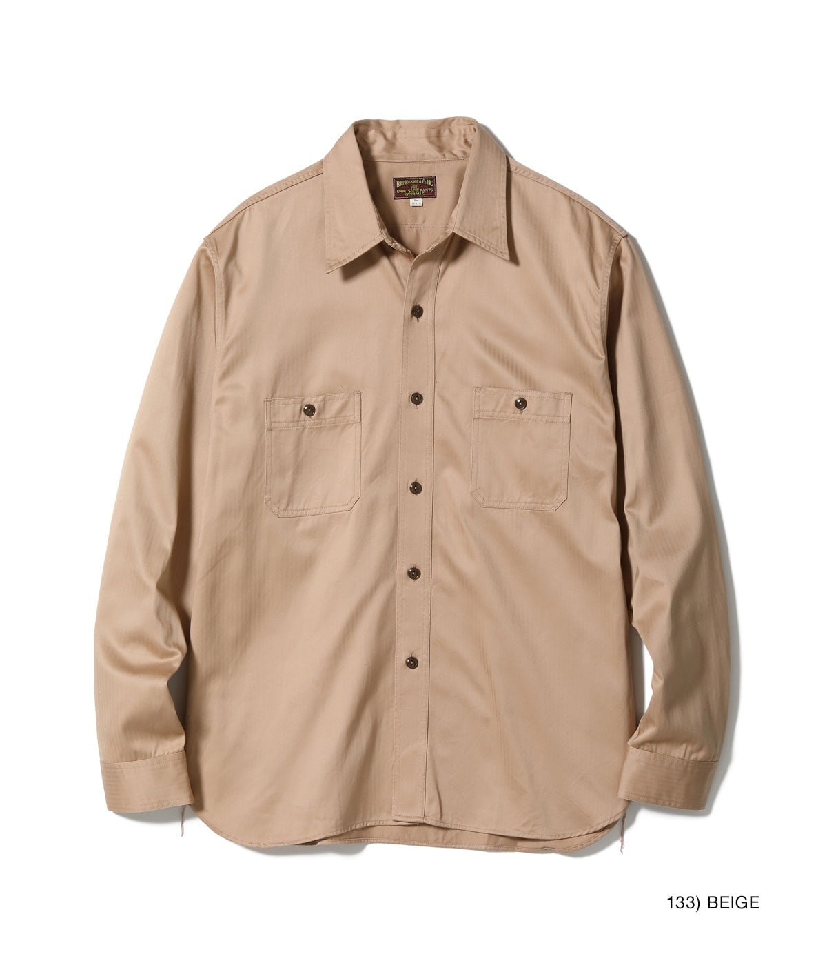 Rakuten - 【POINT2倍】【BUZZ RICKSON’S/バズリクソンズ】Lot No. BR29390 / HERRINGBONE WORK SHIRTS (LONG SLEEVE)