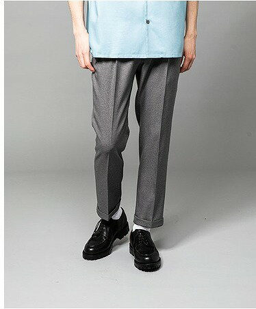 Rakuten - ■【MR.OLIVEミスターオリーブ】MR.OLIVE / RETORO POLYESTER TWILL / EASY ONE PLEATS STA-PREST TAPERED PANTS(デニムパンツ/ボトムス/PANTS/2023AW)