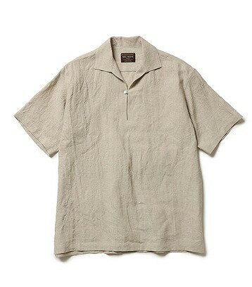 【POINT2倍】【MR.OLIVEミスターオリーブ】FRENCH LINEN WASHABLE / SHORT SLEEVE CAPRI SHIRT(m251137)(トップス/TOPPS/シャツ)