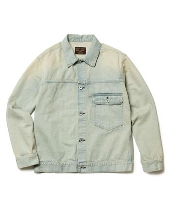 【POINT2倍】【MR.OLIVEミスターオリーブ】HAND CRAFT BLEACH DENIM / TYPE-1 G-JACKET(m251101)(トップス/TOPPS/アウター)