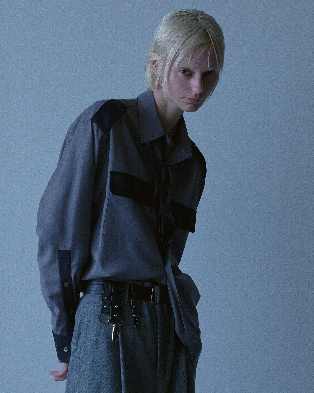 Rakuten - 【POINT3倍】【Rich I/リッチアイ】Two-Tone Military Shirt（Rich I-10-SH-03）6 (バッグ/ショルダー/UNISEX/26AW)