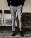 yPOINT2{zyMR.OLIVE~X^[I[uziO[jRETORO POLYESTER TWILL /ONE PLEATS STA-PREST TAPERED PANTS M-18102(S7F)