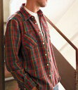 【TMTティーエムティー】Heavy flannel Check Shirts(/バッファローツイルチェックシャツ/シャツ/SHIRTS)