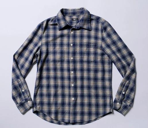 ■【POINT2倍】【TMTティーエムティー】CHECK NEL SHIRT(シャツ/トップス/MENS/2024AW)