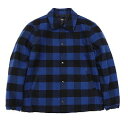 【TMTティーエムティー】BUFFALOCHECK COACH JACKET/BLUE(ジャケット/アウター/MENS/2024AW)