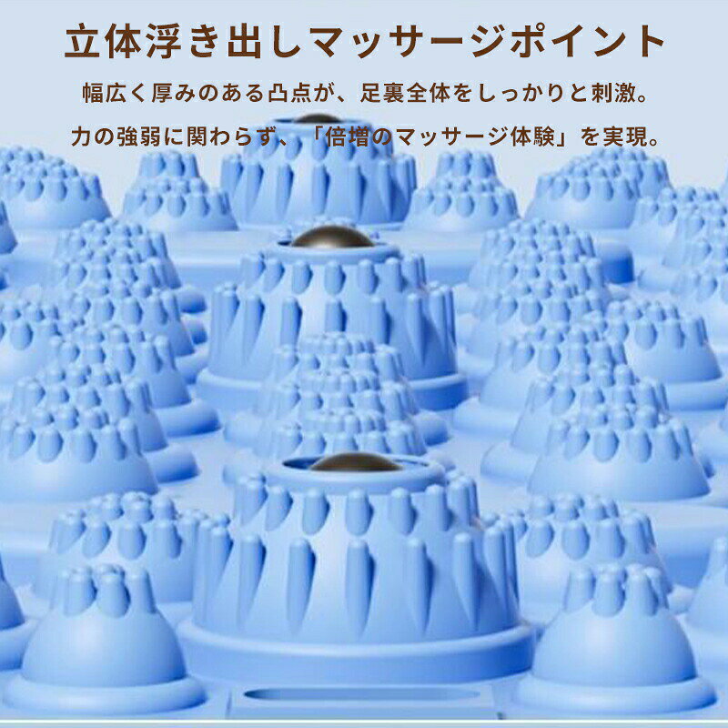 足ツボマット 足ツボ押し 指圧ボードマット マッサージマット ダイエット 効果 足...