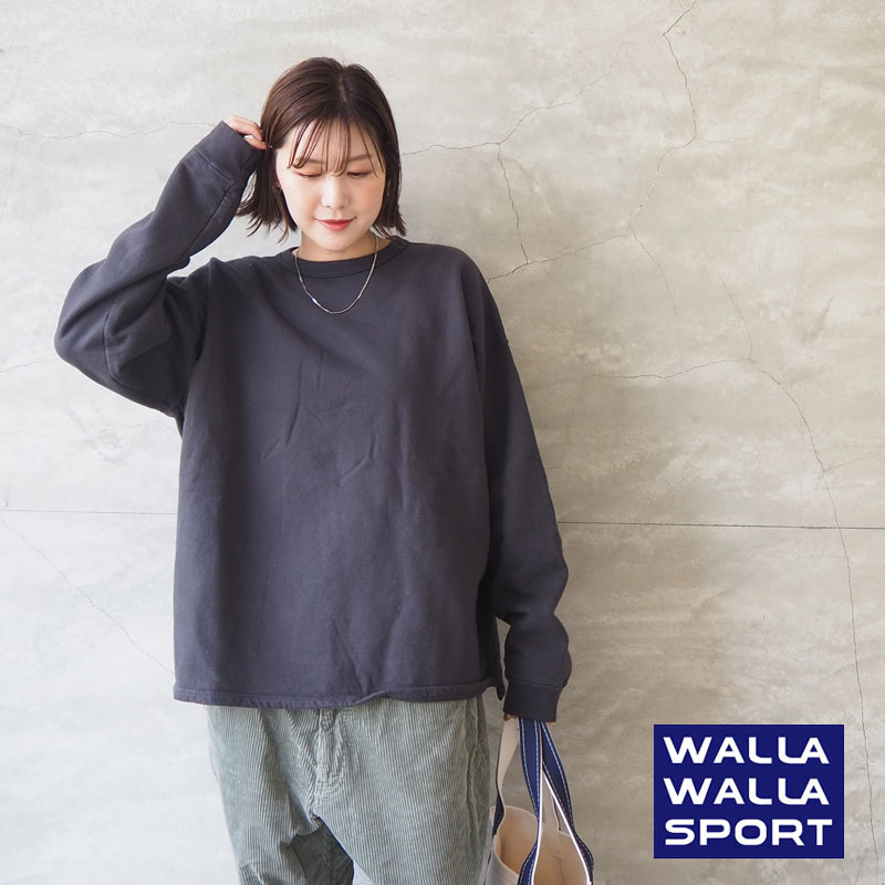 WALLA WALLA SPORT ワラワラスポーツ レディース トレーナー スウェット L/S BOX SWEAT WW030197-SR ワラワラ オーバーサイズ プルオー..