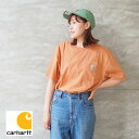 carhartt カーハート Tシャツ ゆったり 大きめ ポケットTシャツ CRHTT87-1 半袖 ポケットTシャツ ポケT ワンポイント ロゴ 無地 カットソー ワーク アメカジ おしゃれ ママコーデ ユニセックス レディース メンズ メール便可