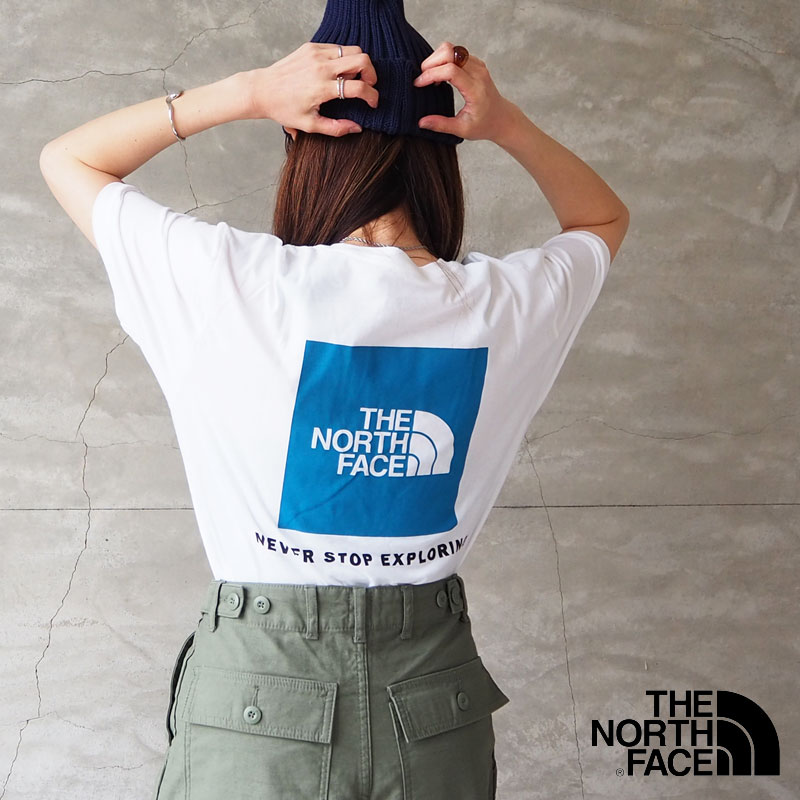 THE NORTH FACE ノースフェイス Tシャツ 半袖 S/S BOX NSE TEE NF0A4763 半袖Tシャツ ロゴ プリント バックプリント ボックスロゴ ブランドロゴ 黒 白 ホワイト ブラック アプリコット おしゃれ ゆったり 夏 アウトドア キャンプ ユニセックス レディース メンズ