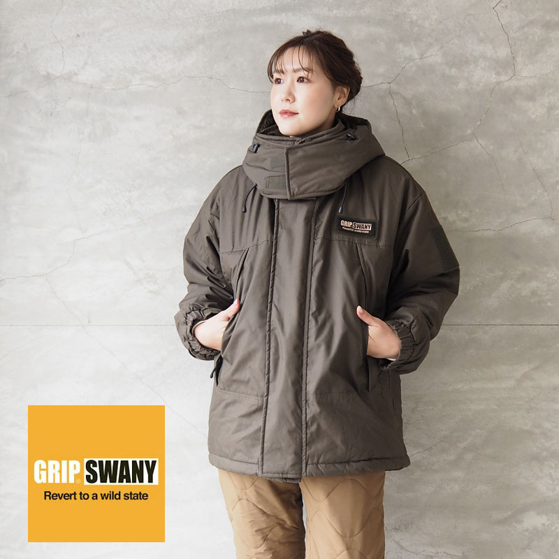 GRIP SWANY グリップスワニー ジャケット モンスター ショートパーカー FP MONSTER SHORT PARKA GSJ-76 難燃 難燃素材 サーモライト パーカー モンスターパーカー ショート 焚き火 アウター ブルゾン 中綿 キャンプ キャンプ女子 ユニセックス レディース メンズ