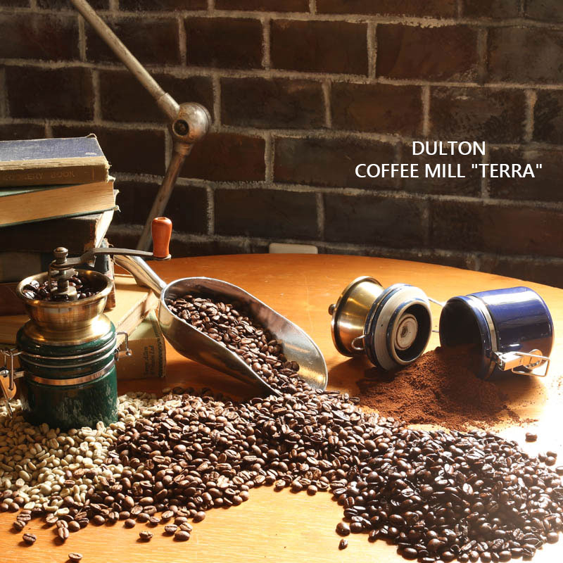 DULTON ダルトン コーヒーミル テラ 手動 COFFEE MILL "TERRA" A715-888 手挽き 青 緑 ブルー グリーン ハンドミル おしゃれ レトロ 北欧 アメリカン アイアン ハンドコーヒーミル 珈琲 珈琲豆 コーヒー豆専用 コーヒー器具 コーヒー豆 アメリカン雑貨