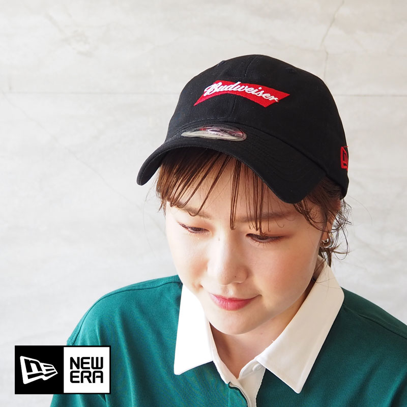 NEW ERA ニューエラ キャップ ゴルフ 9TWENTY On Par Budweiser バドワイザー ボウタイロゴ 13526899-13526900 ニューエラゴルフ ゴルフキャップ 帽子 ロゴ 刺繍 クロスストラップ サイズ調整可能 抗菌 ホワイト ブラック 白 黒 スポーティ レディース メンズ