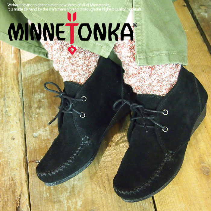 ミネトンカ MINNETONKA ミネトンカ チャッカウェッジ ブーティ Chukka Wedge Bootie レディース ブーツ 靴 ボヘミアン ネイティブ 正規品 373 379