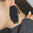 TODAYFUL トゥデイフル イヤリング Ball Fringe Earring 12320921 ボールパーツ フリンジ ボリューム デイリー オケージョン ブラック オレンジ クリーム アクセサリー LIFE 039 s ライフズ 吉田怜香 おしゃれ ママコーデ