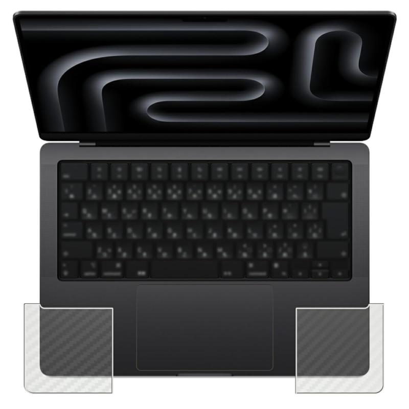ClearView パームレスト専用保護フィルム MacBook Pro 14 M5 2025 / M4 2024 / M3 2023用 カーボン調 日本製