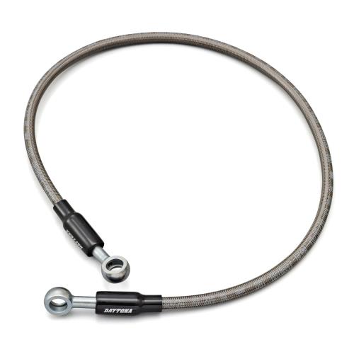 デイトナ(Daytona) ブレーキホース クラッチホース バイク ステンレスメッシュ バンジョーアダプター付..