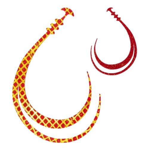 [シマノ] タイラバ 炎月 バクバクネクタイ シングルカーリー Sサイズ ED-R03W 001 アカキン