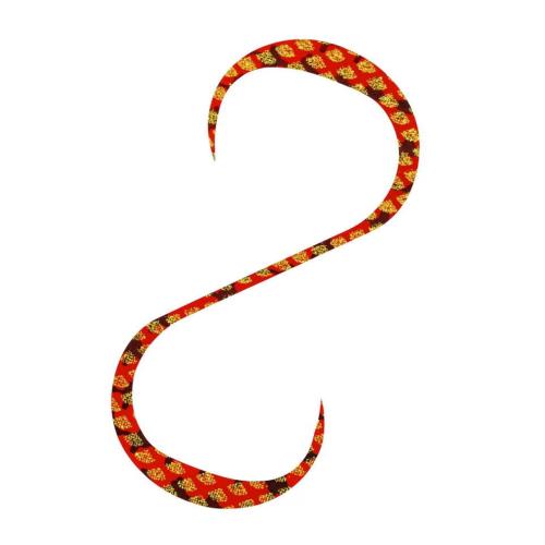 シマノ(SHIMANO) タイラバネクタイ 炎月 バタバタカーリー ED-R08Y 008 レッドゼブラ