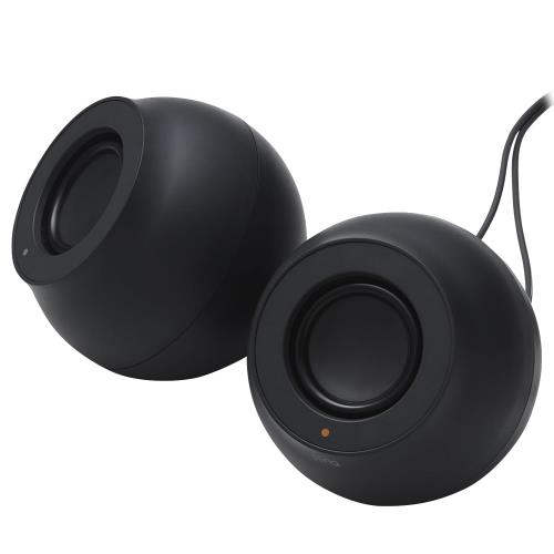 エレコム PCスピーカー USB給電 高出力 USB C接続 4.4W ボリュームコントローラー搭載 ブラック SP-P10CUSBBK