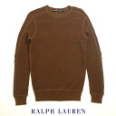 ラルフローレン ブラックレーベル カシミアブレンドコットンサーマルニットセーター Ralph Lauren Black Label アウトレット品 ブラウン メンズ XSサイズ 送料無料 送料込み